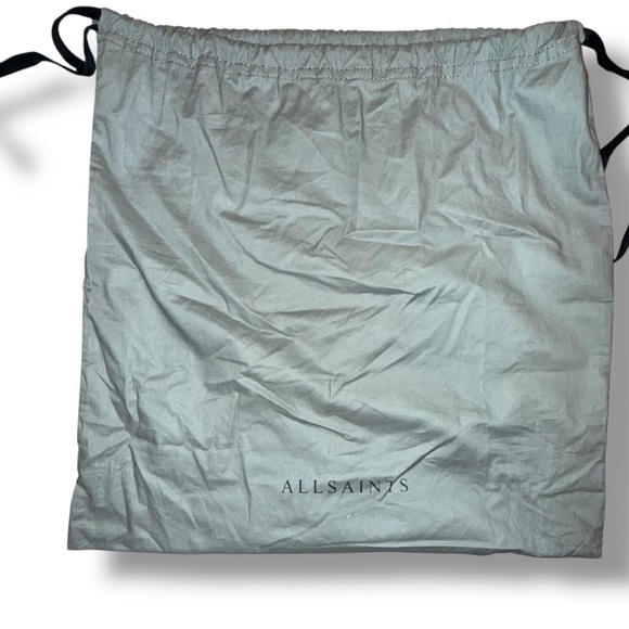 NWT ALL SAINTS Small Allington Tote with Interior Pouch - Tan/Black Handles - Picture 4 of 16